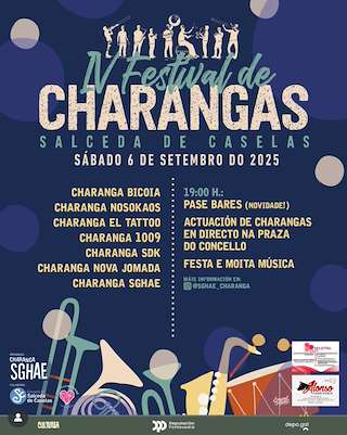 Fechas, información, programa, cartel, imágenes, mapa y ubicación de IV Festival de Charangas   en  Salceda de Caselas