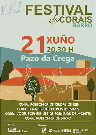 Fechas, información, programa, cartel, imágenes, mapa y ubicación de XXI Festival de Corais  en  Barro