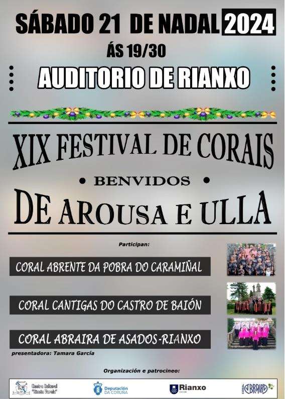 XVI Festival de Corais de Arousa e Ulla en Rianxo