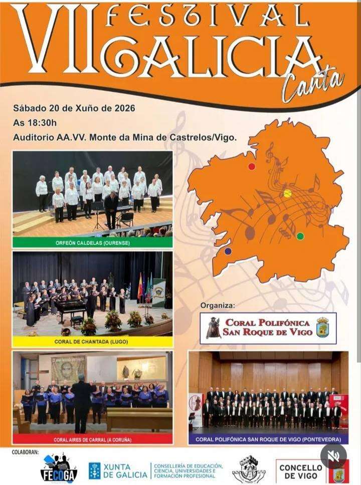 VII Festival de Corais Galicia Canta (2026) en Vigo