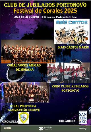 Fechas, información, programa, cartel, imágenes, mapa y ubicación de Festival de Corales del Club de Jubilados de Portonovo   en  Sanxenxo