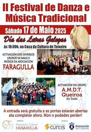 Fechas, información, programa, cartel, imágenes, mapa y ubicación de II Festival de Danza e Música Tradicional   en  Curtis