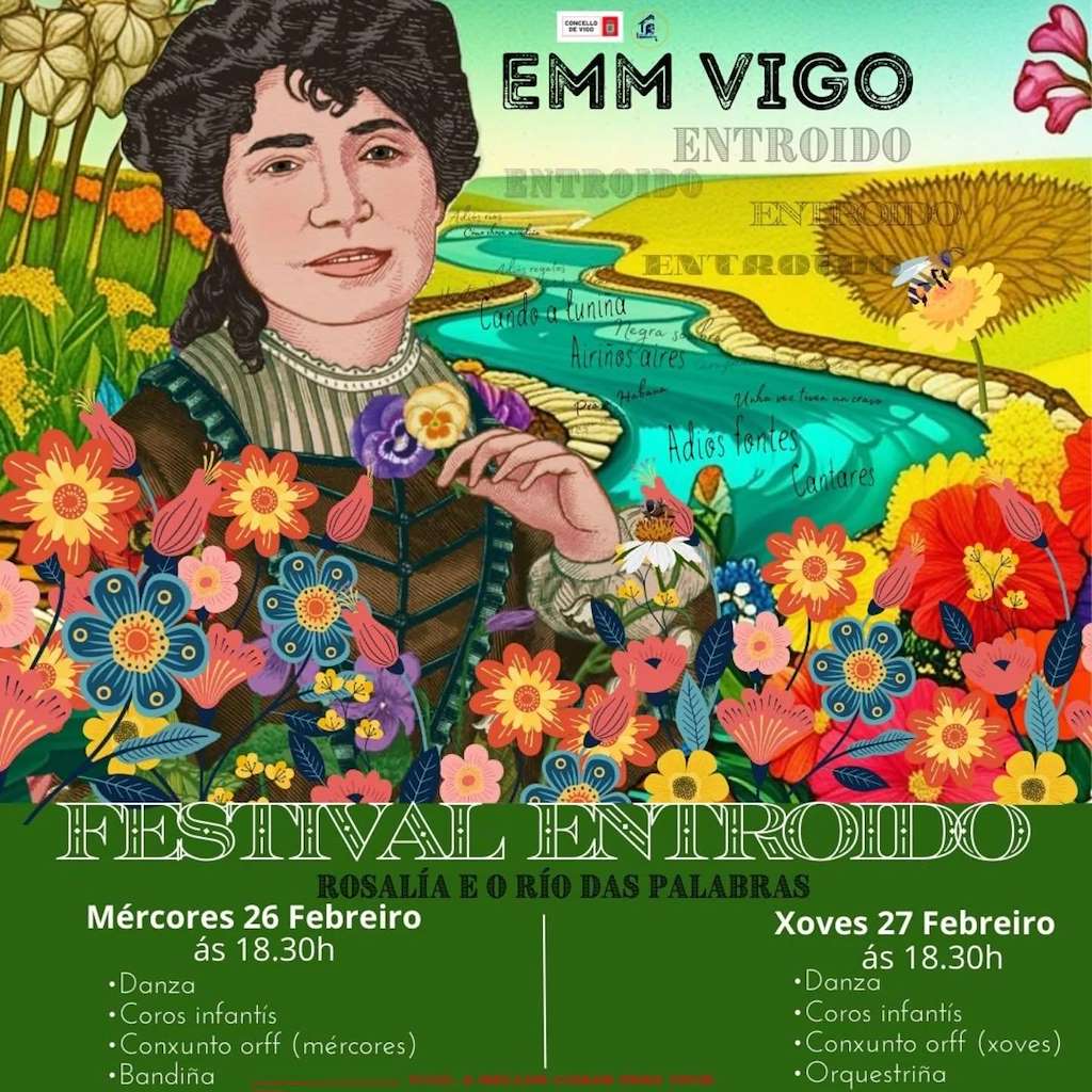 Festival de Entroido - Rosalía e o Río das Palabras en Vigo