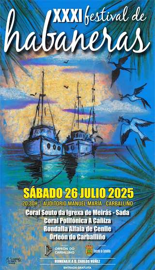 Fechas, información, programa, cartel, imágenes, mapa y ubicación de XXXI Festival de Habaneras   en  O Carballiño