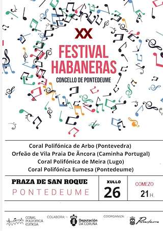 Fechas, información, programa, cartel, imágenes, mapa y ubicación de XX Festival de Habaneras  en  Pontedeume
