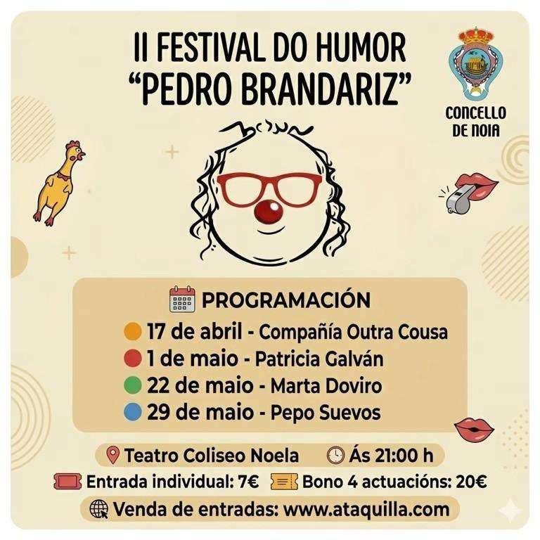 II Festival de Humor (2026) en Noia