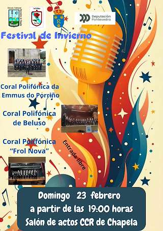 Fechas, información, programa, cartel, imágenes, mapa y ubicación de Festival de Inverno de Chapela   en  Redondela