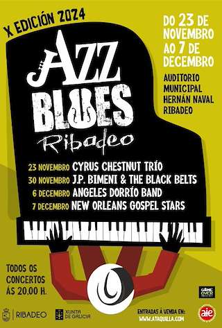 Fechas, información, programa, cartel, imágenes, mapa y ubicación de X Festival de Jazz & Blues  en  Ribadeo