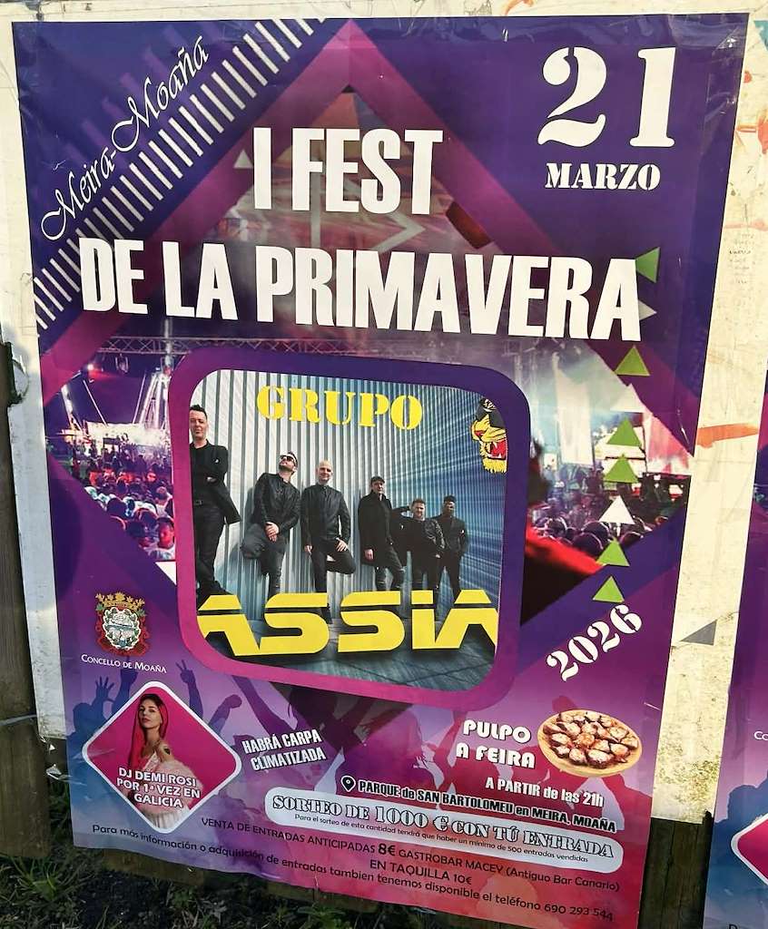 Festival de la Primavera de Meira (2026) en Moaña