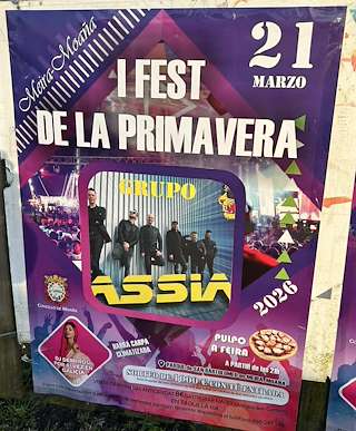 Fechas, información, programa, cartel, imágenes, mapa y ubicación de Festival de la Primavera de Meira (2026)  en  Moaña