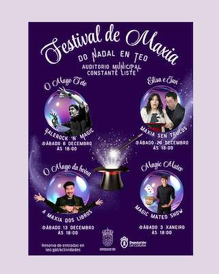 Fechas, información, programa, cartel, imágenes, mapa y ubicación de Festival de Maxia do Nadal (2025-2026) en Teo