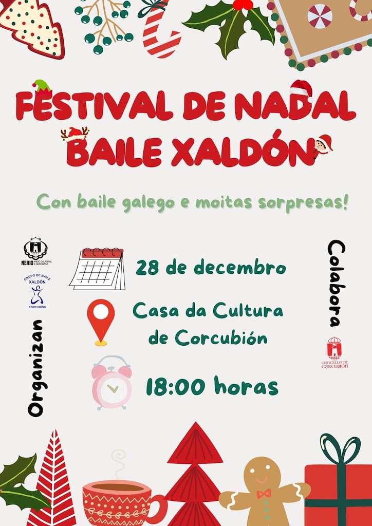 Festival de Nadal Baile Xaldón en Corcubión