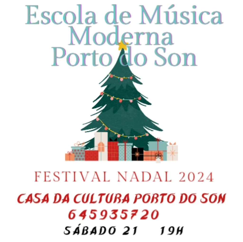Festival de Nadal da Escola de Música Moderna en Porto do Son