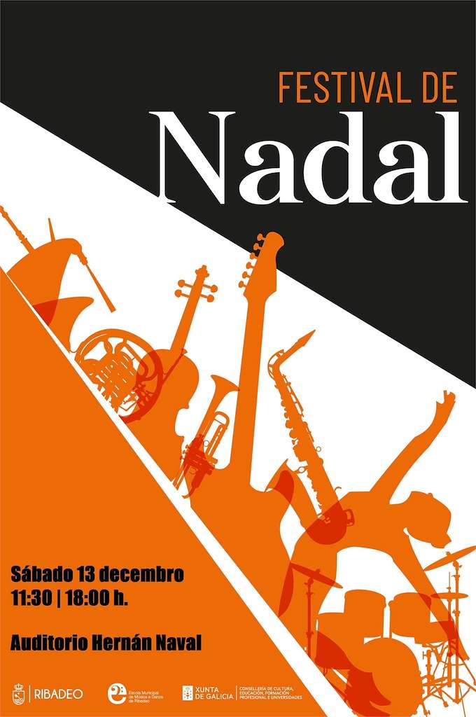 Festival de Navidad de la Escuela Municipal de Música y Danza en Ribadeo