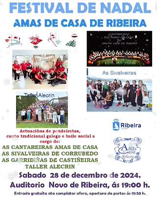 Fechas, información, programa, cartel, imágenes, mapa y ubicación de Festival de Nadal de Amas de Casa   en  Ribeira