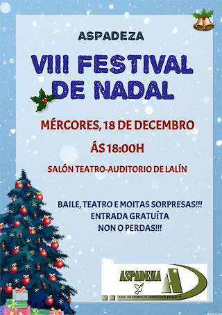 Fechas, información, programa, cartel, imágenes, mapa y ubicación de VIII Festival de Nadal de Aspadeza  en  Lalín