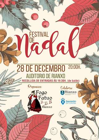 Fechas, información, programa, cartel, imágenes, mapa y ubicación de Festival de Nadal de Fogo Fatuo  en  Rianxo