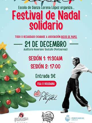 Fechas, información, programa, cartel, imágenes, mapa y ubicación de Festival de Nadal Solidario da Escola de Danza Lorena López (2025)  en  Ponteareas