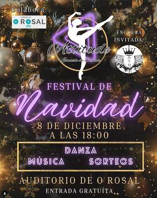 Fechas, información, programa, cartel, imágenes, mapa y ubicación de Festival de Navidad de Attitude   en  O Rosal