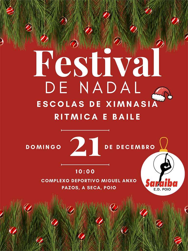 Festival de Navidad de las Escuelas de Gimnasia Rítmica y Baile en Poio