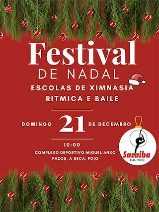 Fechas, información, programa, cartel, imágenes, mapa y ubicación de Festival de Navidad de las Escuelas de Gimnasia Rítmica y Baile (2025)  en  Poio