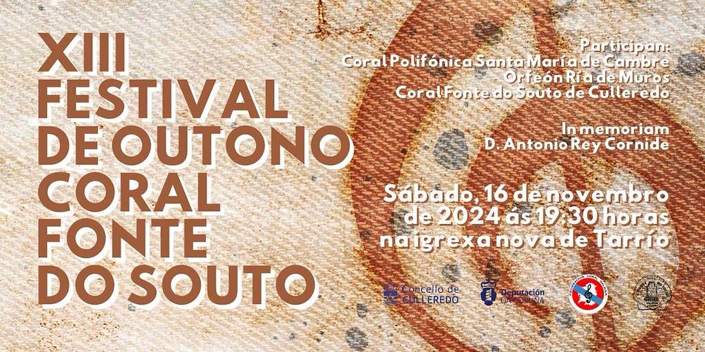 XIII Festival de Outono Coral Fonte do Souto en Culleredo