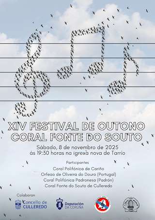 Fechas, información, programa, cartel, imágenes, mapa y ubicación de XIV Festival de Outono Coral Fonte do Souto (2025) en Culleredo