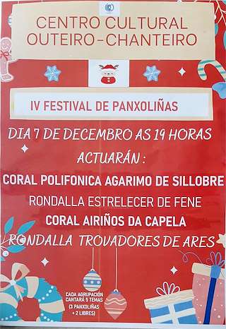 Fechas, información, programa, cartel, imágenes, mapa y ubicación de IV Festival de Panxoliñas de Chanteiro  en  Ares