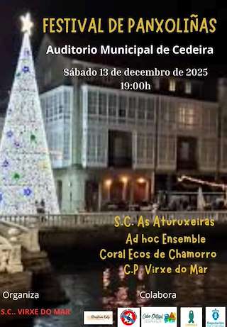 Fechas, información, programa, cartel, imágenes, mapa y ubicación de Festival de Panxoliñas de S.C Virxe do Mar (2025)  en  Cedeira