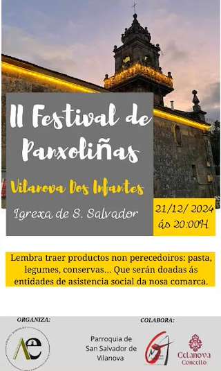 Fechas, información, programa, cartel, imágenes, mapa y ubicación de Festival de Panxoliñas de Vilanova dos Infantes  en  Celanova