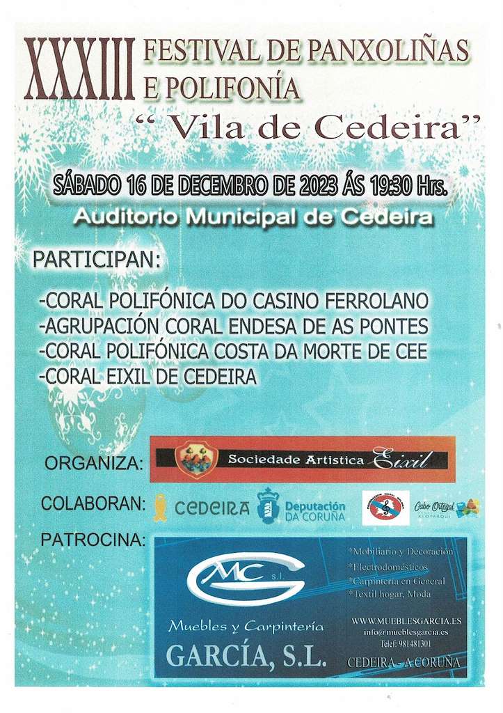 XXXIII Festival de Panxoliñas e Polifonía Vila de Cedeira