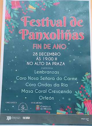 Fechas, información, programa, cartel, imágenes, mapa y ubicación de Festival de Panxoliñas Fin de Ano  en  Moaña
