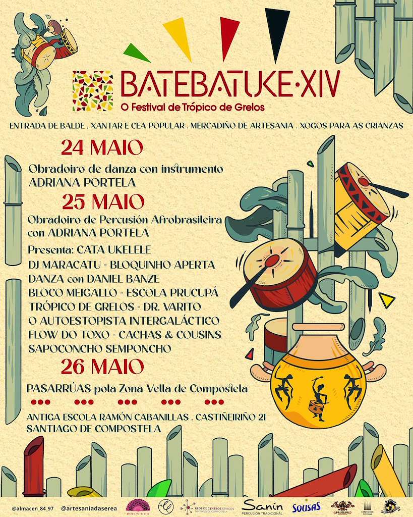 Festival de Percusión Afrobrasileña Bate Batuke (2024) en Santiago de Compostela