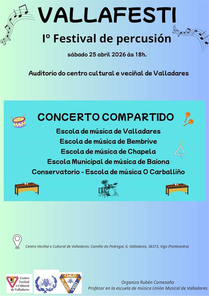 I Festival de Percusión (2026) en Vigo
