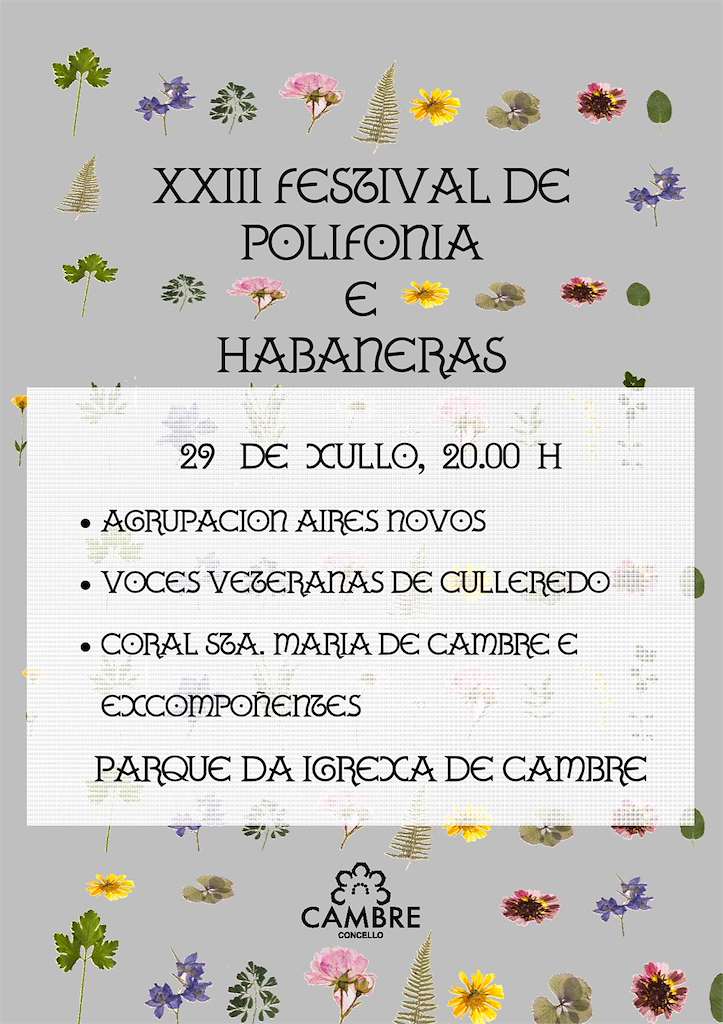 XXIII Festival de Polifonía e Habaneras en Cambre