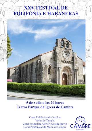 Fechas, información, programa, cartel, imágenes, mapa y ubicación de XXV Festival de Polifonía e Habaneras  en  Cambre