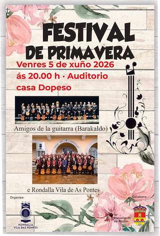 Fechas, información, programa, cartel, imágenes, mapa y ubicación de Festival de Primavera (2026)  en  As Pontes de García Rodríguez