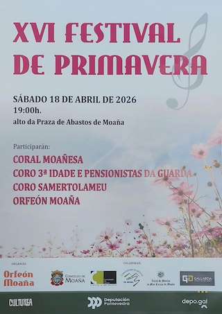 Fechas, información, programa, cartel, imágenes, mapa y ubicación de XVI Festival de Primavera  (2026) en Moraña