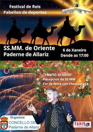 Fechas, información, programa, cartel, imágenes, mapa y ubicación de Festival de Reyes  (2026) en Paderne de Allariz