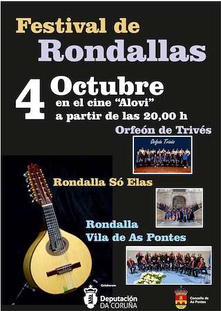 Fechas, información, programa, cartel, imágenes, mapa y ubicación de Festival de Rondallas (2025)  en  As Pontes de García Rodríguez