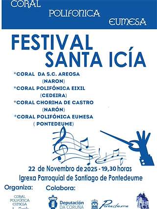Fechas, información, programa, cartel, imágenes, mapa y ubicación de Festival de Santa Icía (2025)  en  Pontedeume