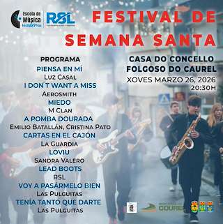 Fechas, información, programa, cartel, imágenes, mapa y ubicación de Festival de Semana Santa  (2026)  en  Folgoso do Courel