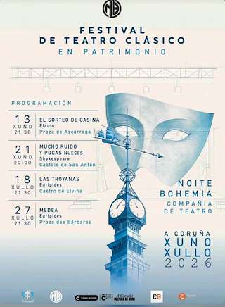 Fechas, información, programa, cartel, imágenes, mapa y ubicación de Festival de Teatro Clásico en Patrimonio (2026)  en  A Coruña