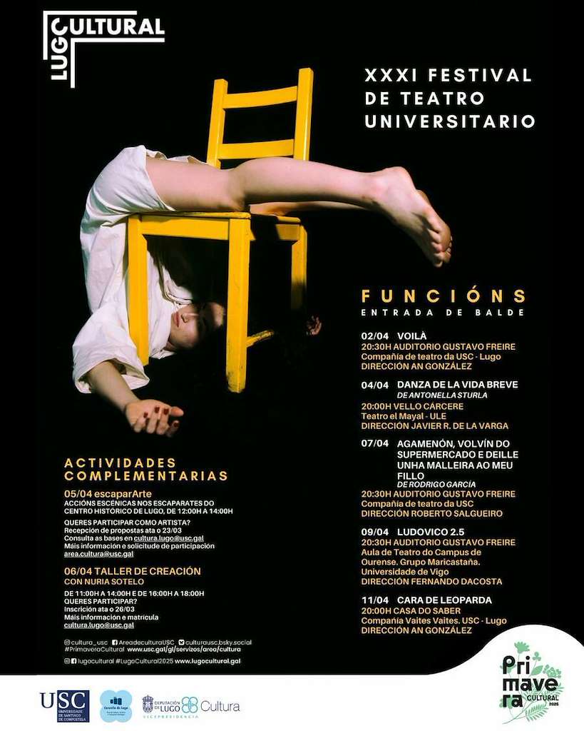 XXXI Festival de Teatro Universitario (2025) en Lugo