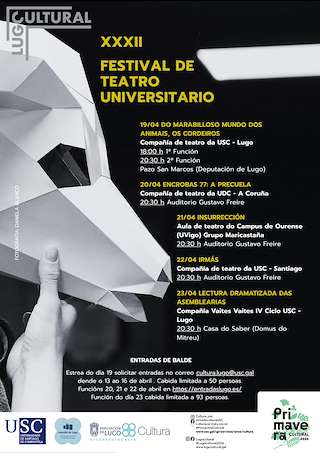 Fechas, información, programa, cartel, imágenes, mapa y ubicación de XXXII Festival de Teatro Universitario (2026) en Lugo