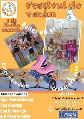 Fechas, información, programa, cartel, imágenes, mapa y ubicación de Festival de Verán de Patinaxe Artística  en  Covelo