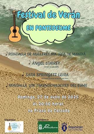 Fechas, información, programa, cartel, imágenes, mapa y ubicación de Festival de Verán  en  Pontedeume