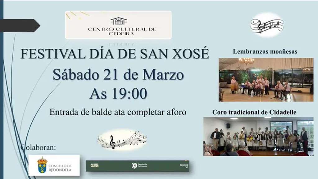 Festival Día de San Xosé  (2026) en Redondela