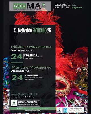 Fechas, información, programa, cartel, imágenes, mapa y ubicación de XII Festival Entroido  en  Brión