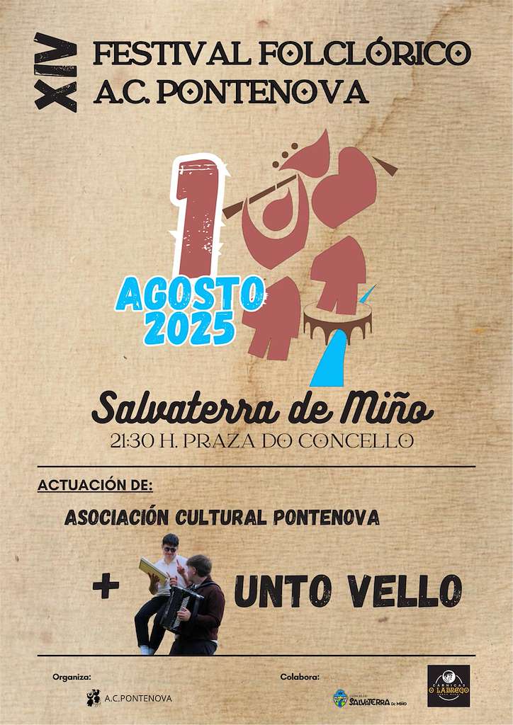 XIV Festival Folclórico A.C. Pontenova (2025) en Salvaterra do Miño